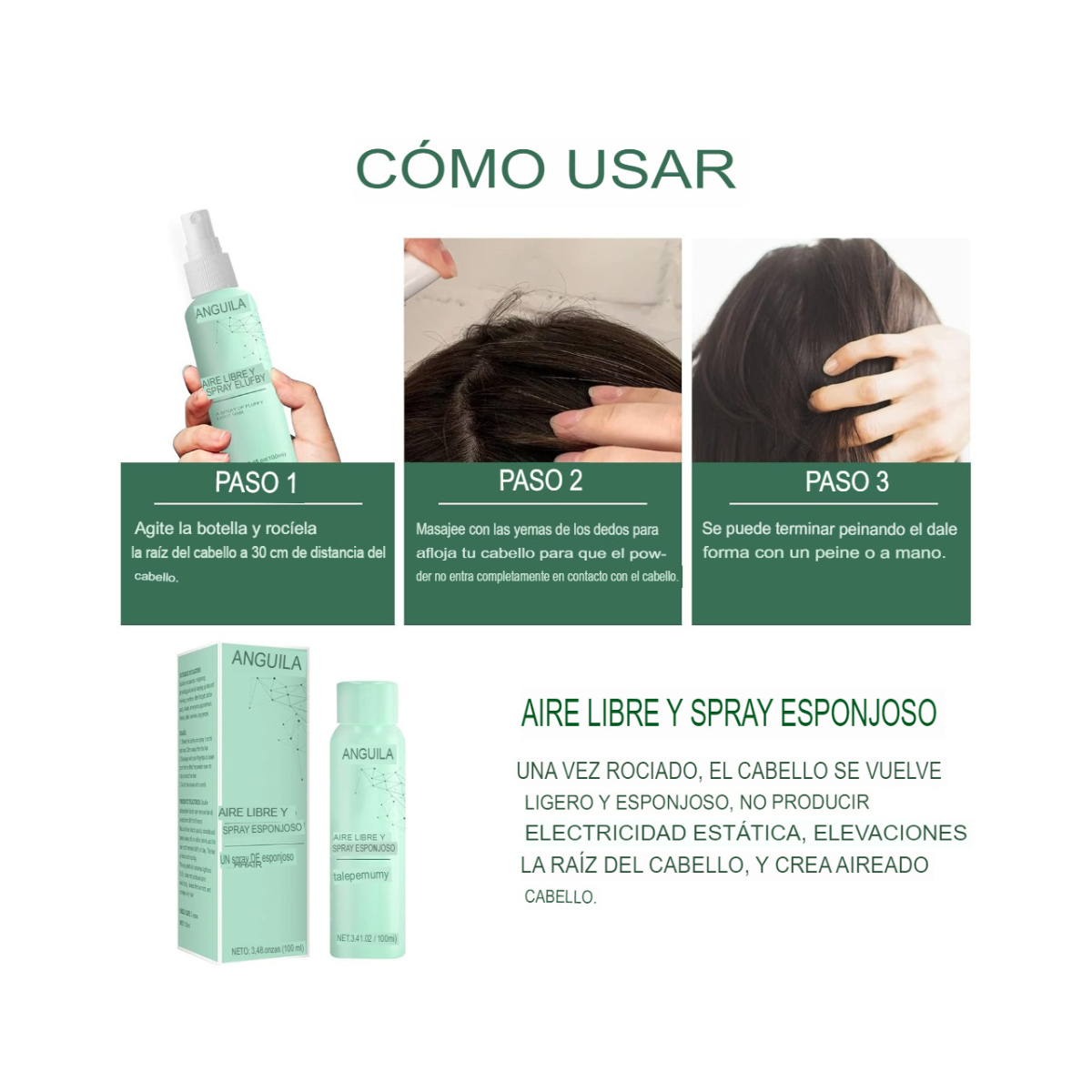 Aerosol Voluminizador para Cabello